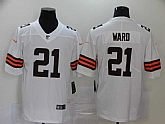 Nike Browns 21 Denzel Ward White 2020 New Vapor Untouchable Limited Jersey,baseball caps,new era cap wholesale,wholesale hats